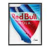 Red Bull Racing 2009 Grand Prix Used RB5 Righthand Rear Wing Endplate - Red Bull Cola Branding