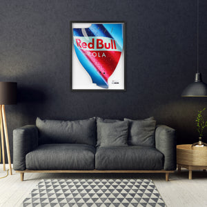 Red Bull Racing 2009 Grand Prix Used RB5 Righthand Rear Wing Endplate - Red Bull Cola Branding #2