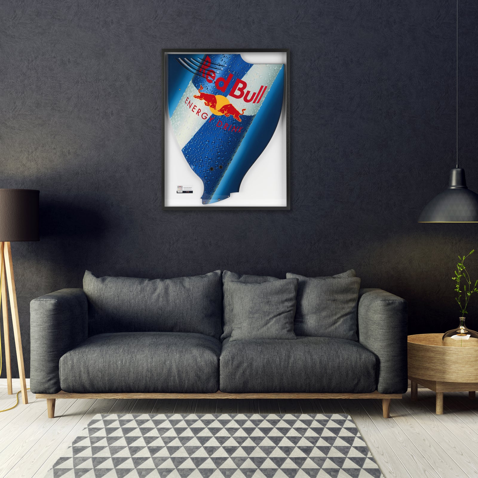 Red Bull Racing 2009 Grand Prix Used RB5 Lefthand Rear Wing Endplate - Red Bull Branding