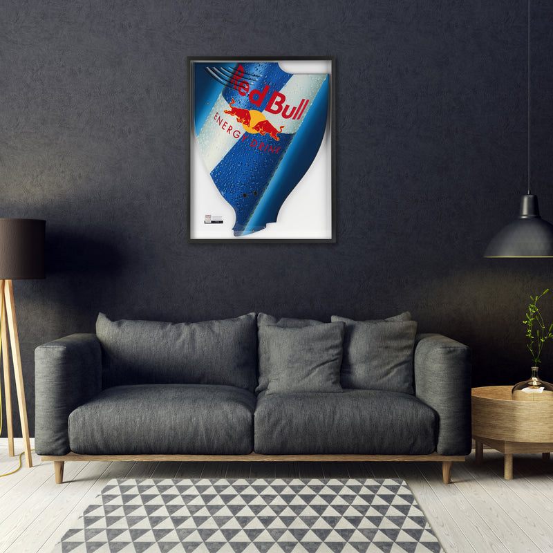 Red Bull Racing 2009 Grand Prix Used RB5 Lefthand Rear Wing Endplate - Red Bull Branding