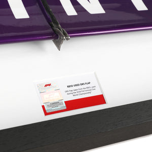 2014 Infiniti Red Bull Racing Grand Prix-used DRS flap, authentic Formula 1 race-used bodywork and premium motorsport memorabilia