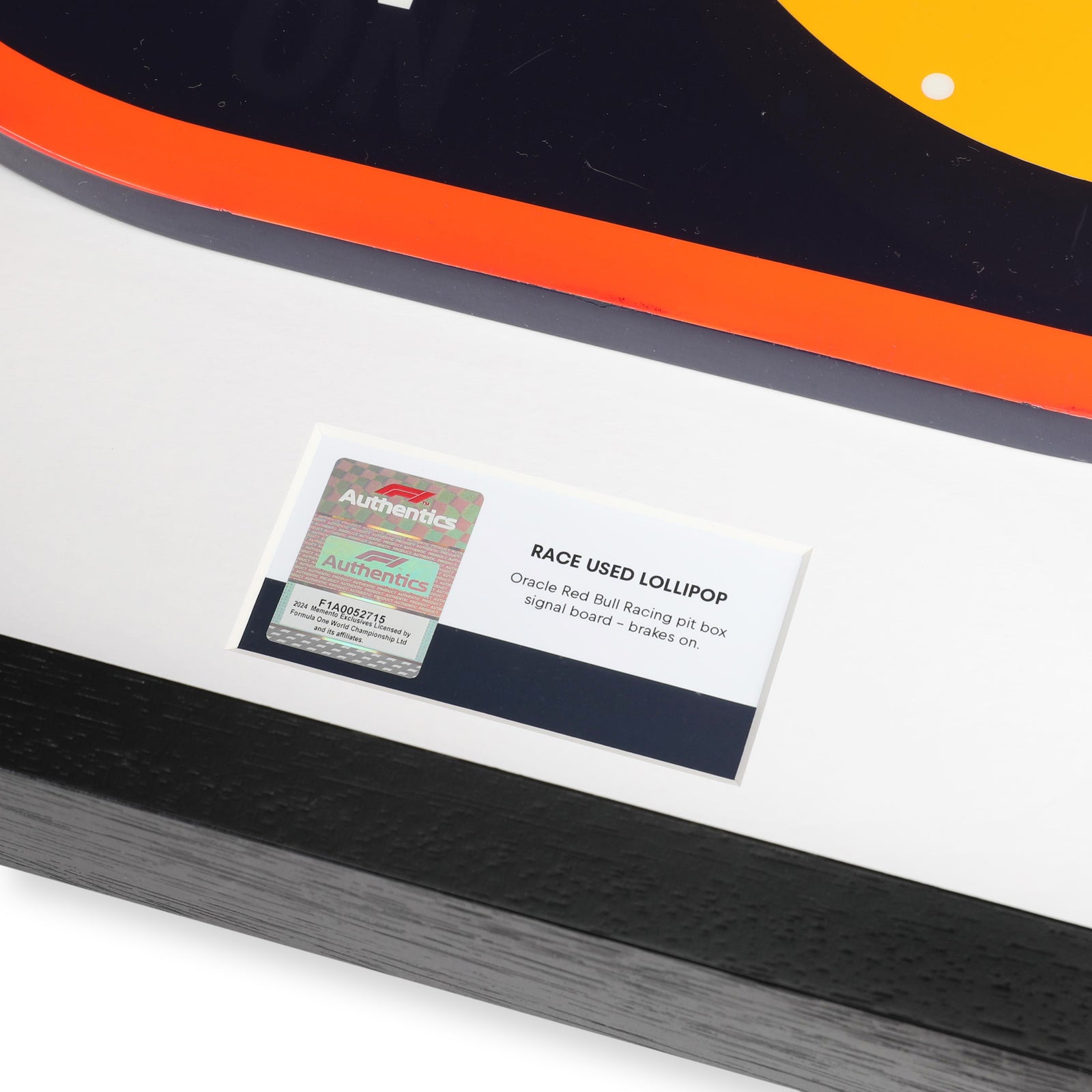 LOT 607 - Oracle Red Bull Racing 2009-2012 Pit Stop Lollipop