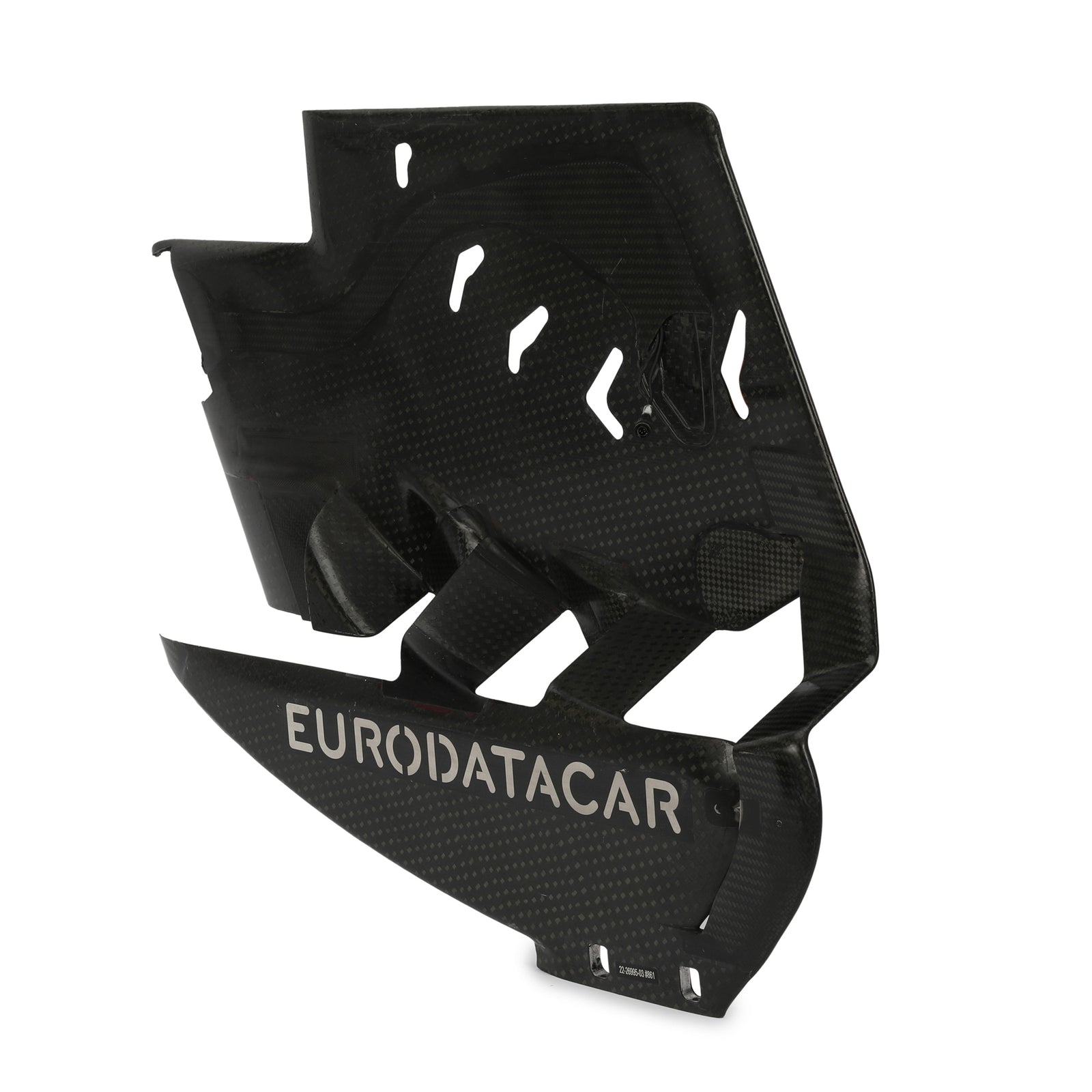 LOT 638 - Renault R.S.19 2019 Race Used Left Hand Rear Wing Endplate - Black EuroDataCar Branding