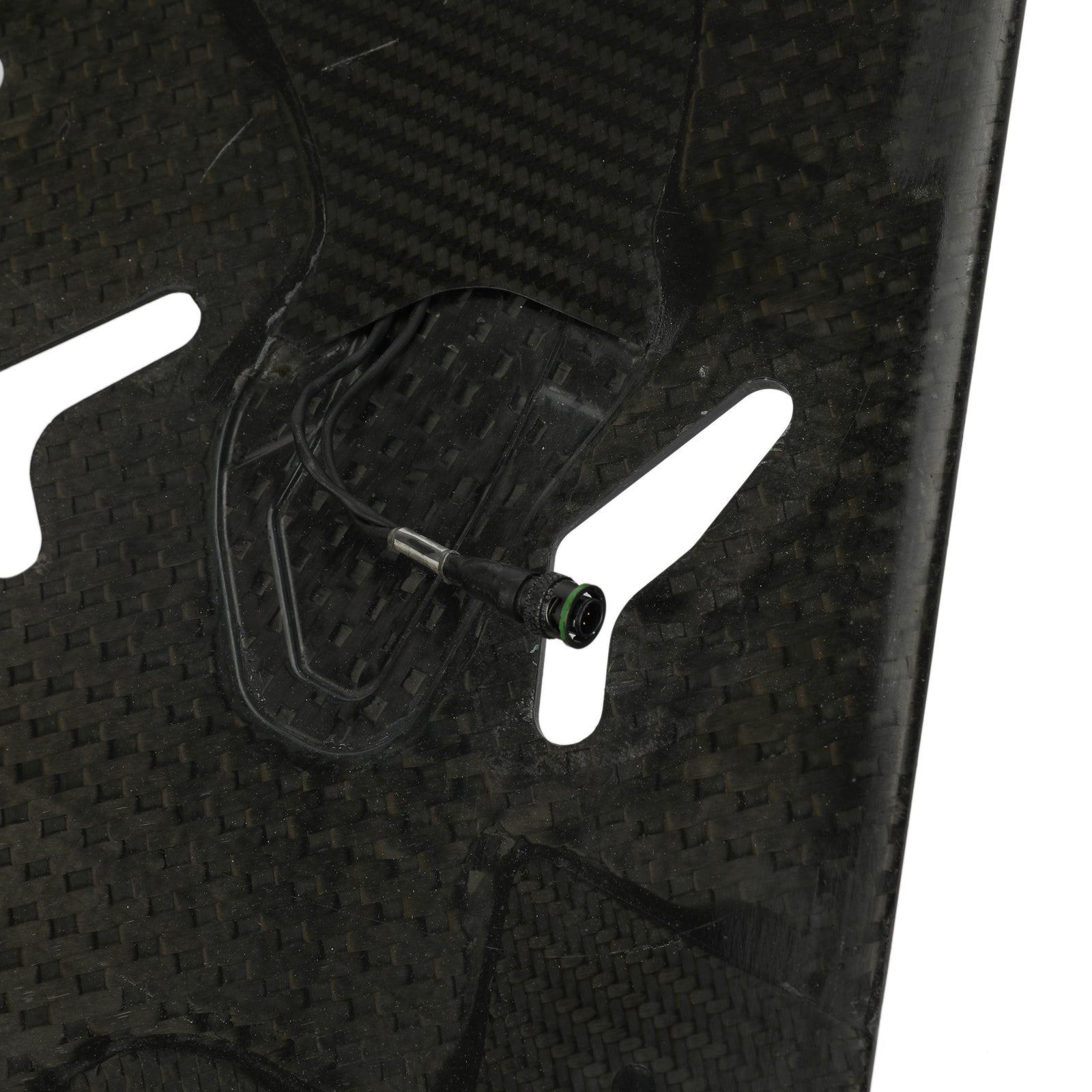 LOT 638 - Renault R.S.19 2019 Race Used Left Hand Rear Wing Endplate - Black EuroDataCar Branding