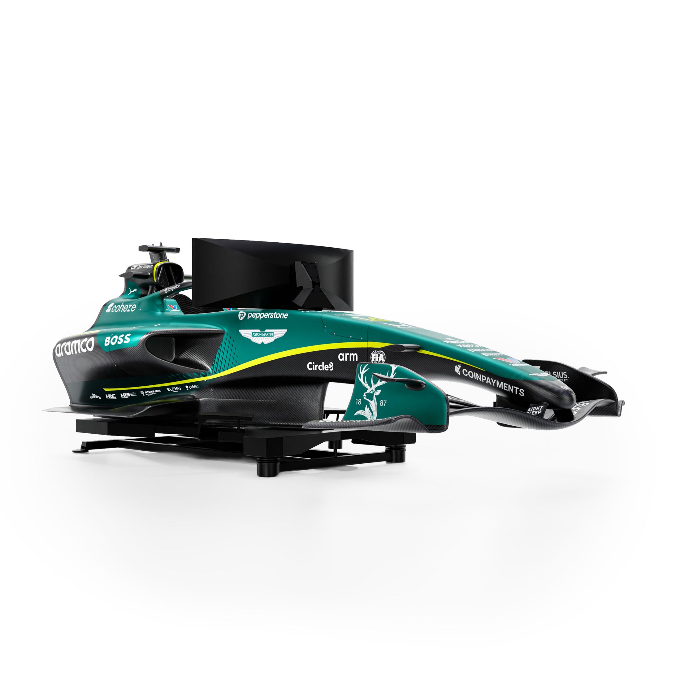 Aston Martin Aramco F1 Team simulator 2026 full racing cockpit immersive motorsport driving experience