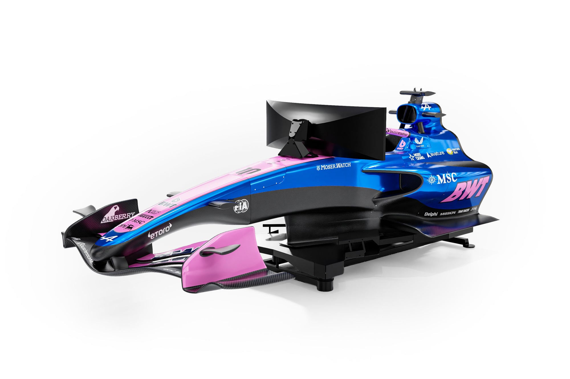 BWT Alpine F1 Team simulator 2026 high-end racing cockpit immersive motorsport simulator