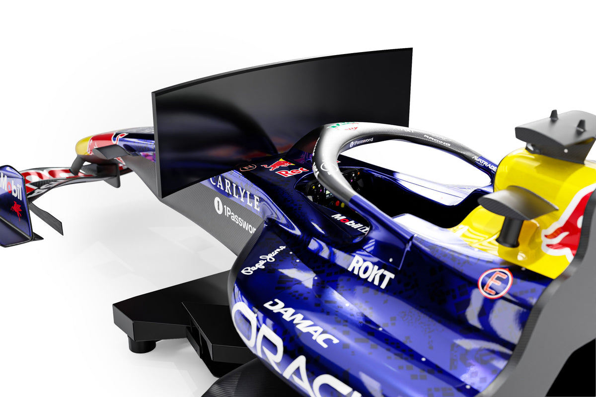 Red Bull Racing F1 Team simulator 2026 advanced racing simulator cockpit premium display setup