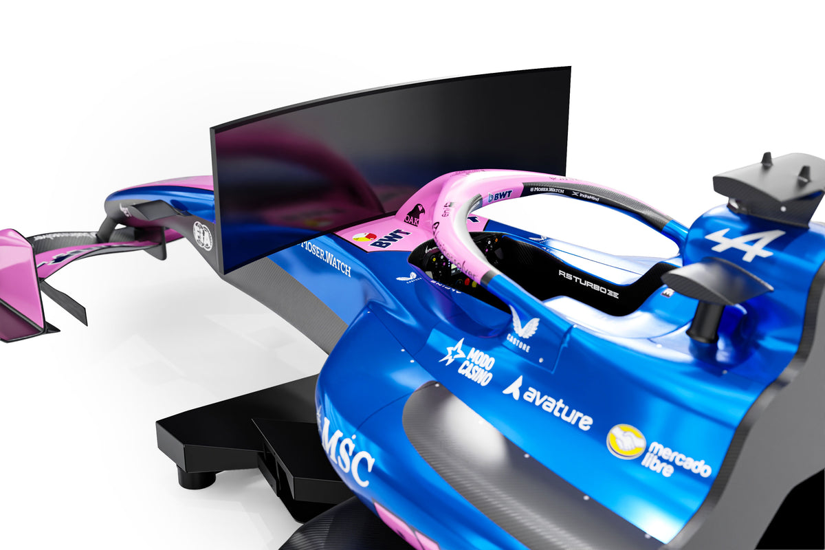 Alpine Formula 1 Team simulator 2026 advanced racing simulator cockpit premium display setup