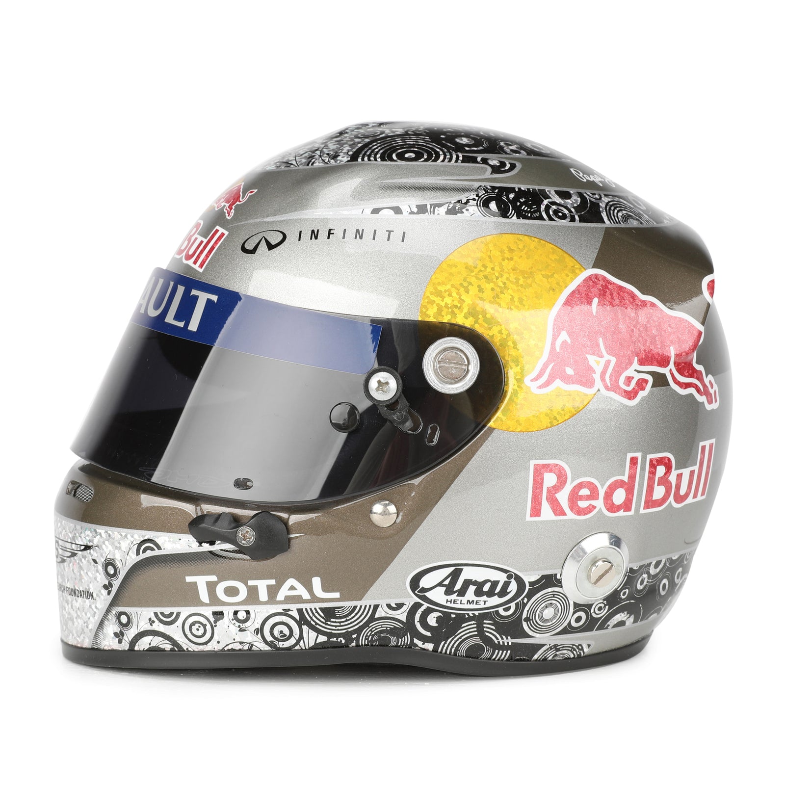 LOT 601 - Sebastian Vettel 2010 Abu Dhabi 1:2 Signed Helmet