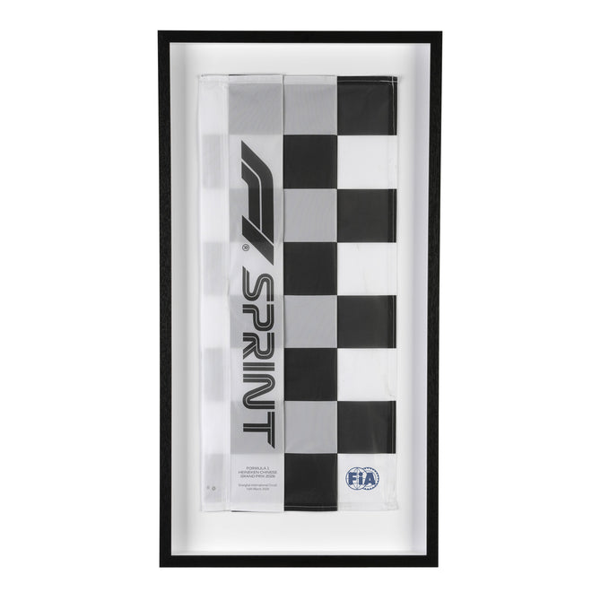 Formula 1 + framed memorabilia + sprint race flag + Chinese GP 2026 + display wall art
