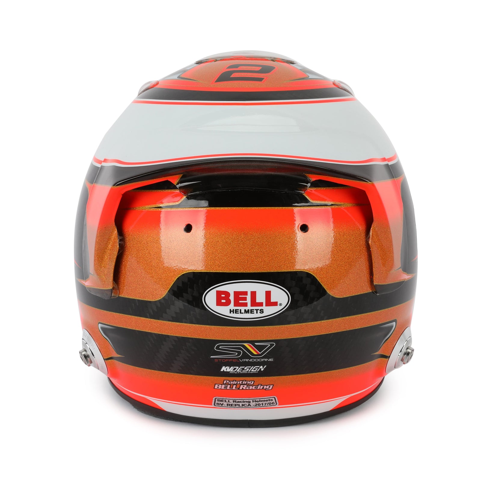 LOT 040 - Stoffel Vandoorne 2017 McLaren Replica 1:1 Scale Helmet