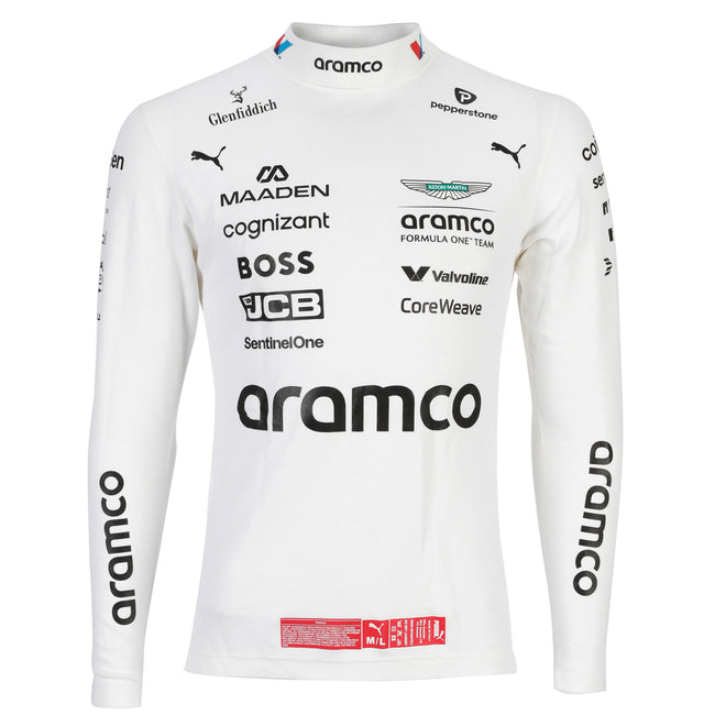Stoffel Vandoorne 2025 un-signed un-used Aston Martin Aramco F1 Team Nomex from the Brazil Grand Prix