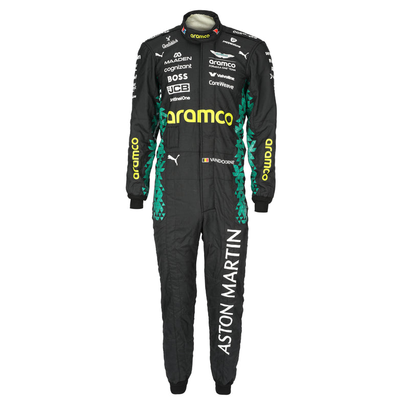 Aston Martin Aramco F1 Team used race suit Stoffel Vandoorne 2025 US GP motorsport memorabilia