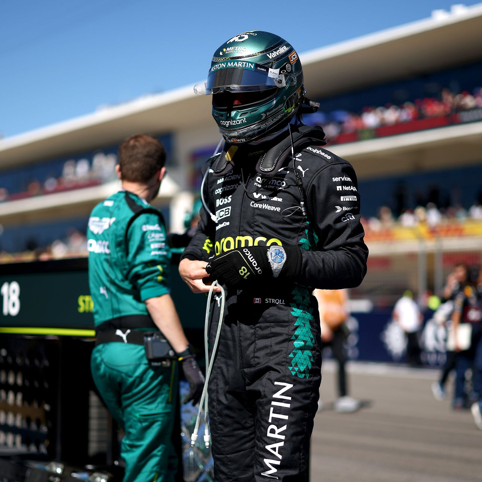 Auction LOT 017 - Lance Stroll Aston Martin Aramco F1 ® Team 2025 Race Suit - Austin GP