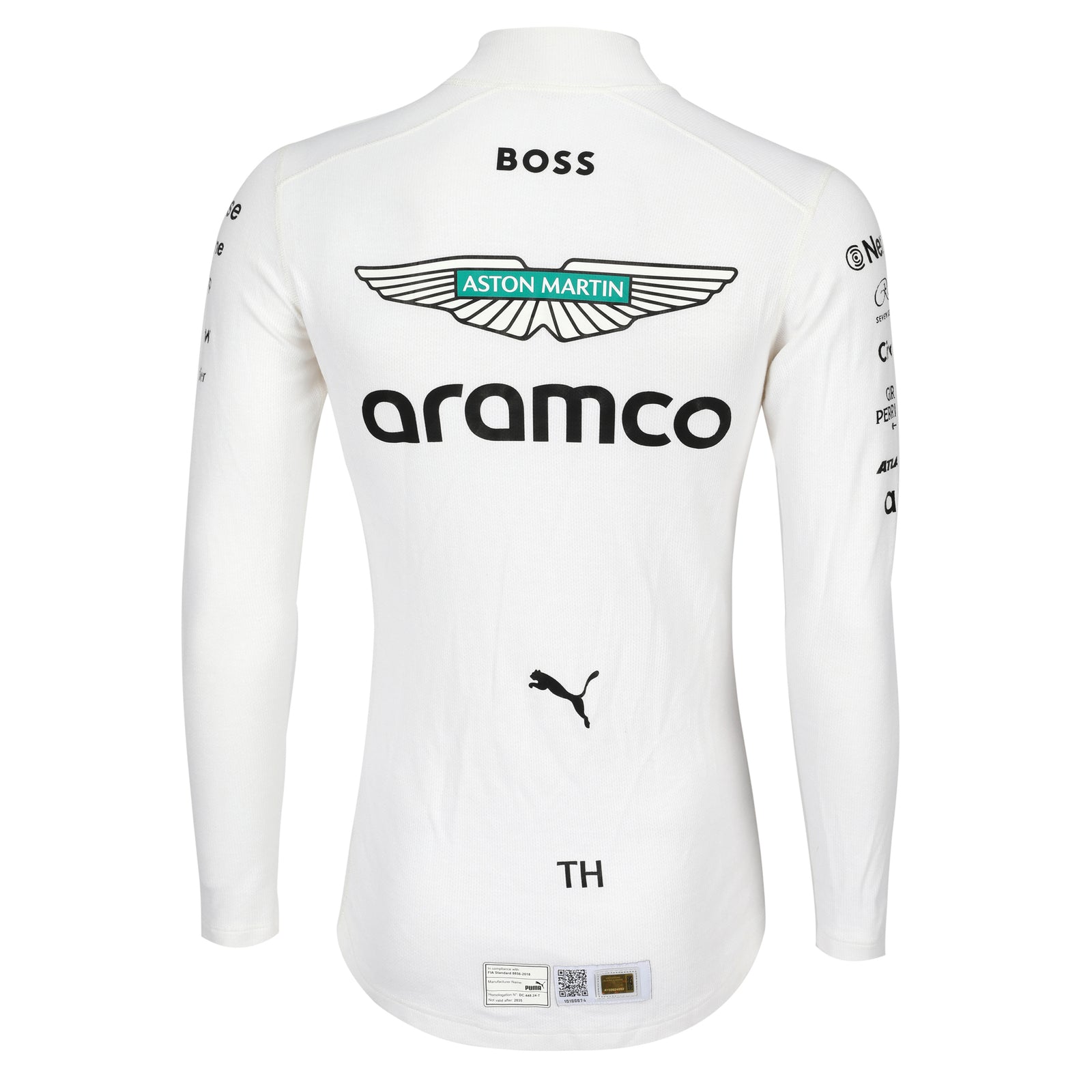 Auction LOT 126 - Tina Hausmann 2025 Aston Martin Aramco F1 Team Un-Signed Un-Used Nomex - White