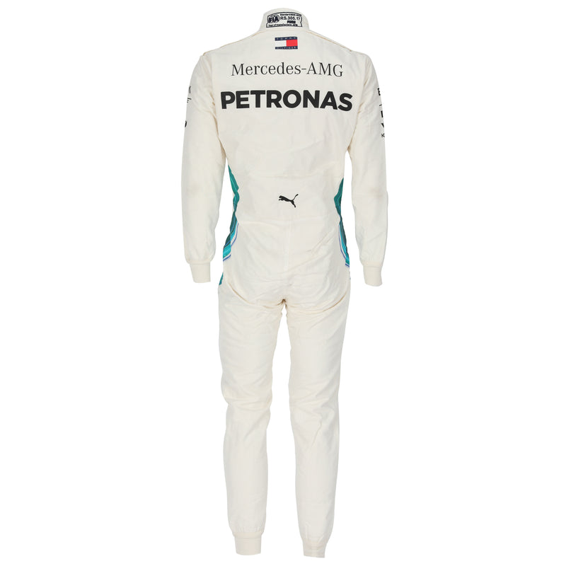 Mercedes Formula 1 Team Valtteri Bottas 2018 season used race suit collector display item