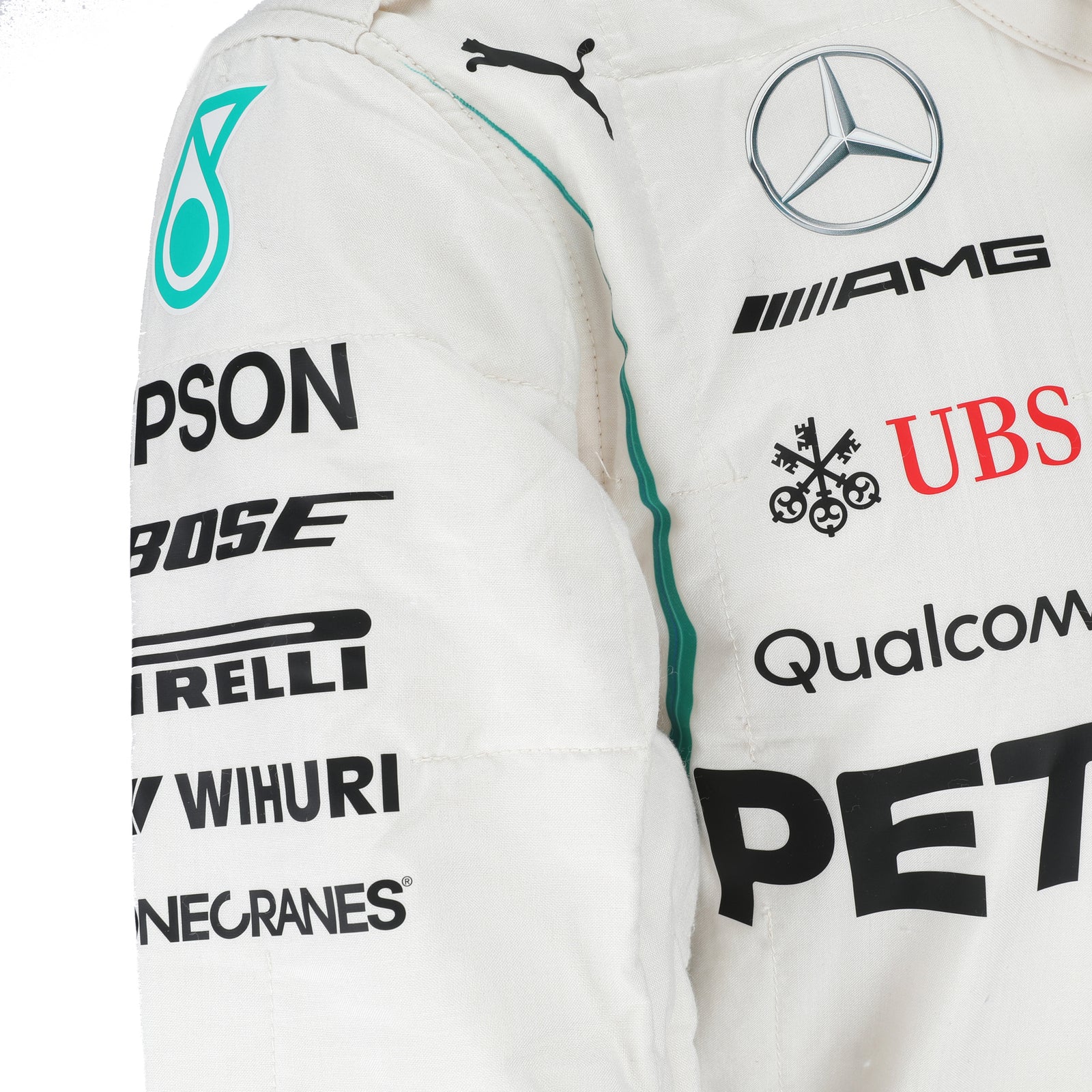 Mercedes AMG Petronas Formula 1 Valtteri Bottas 2018 Brazil GP race suit collector piece