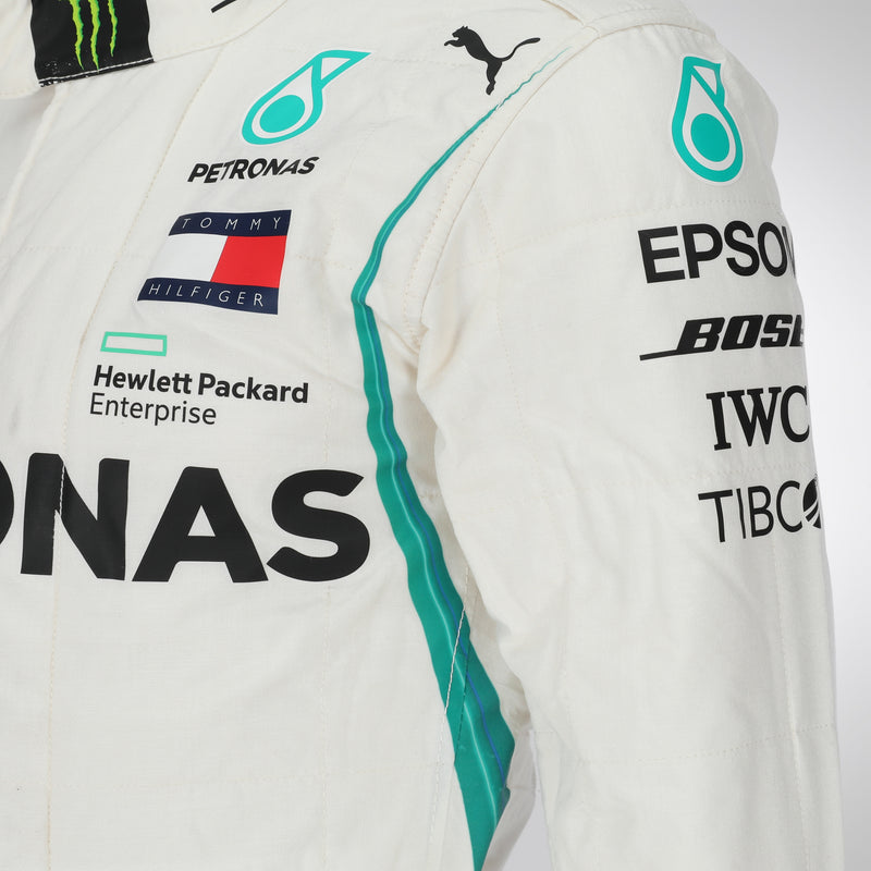 Mercedes AMG Petronas Valtteri Bottas 2018 authentic season used race suit collectible