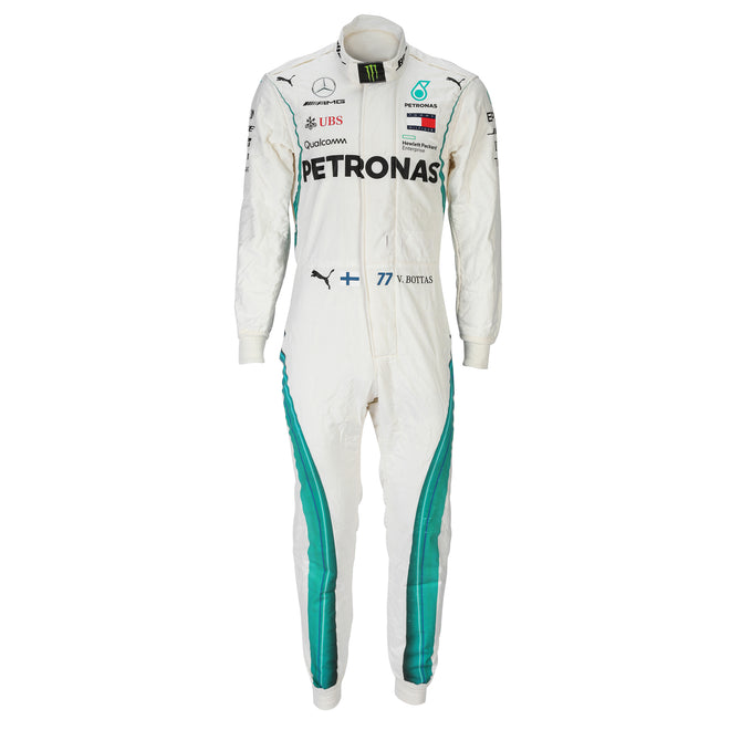 Valtteri Bottas 2018 Mercedes-AMG Petronas Grand Prix Used Race Suit – Singapore GP