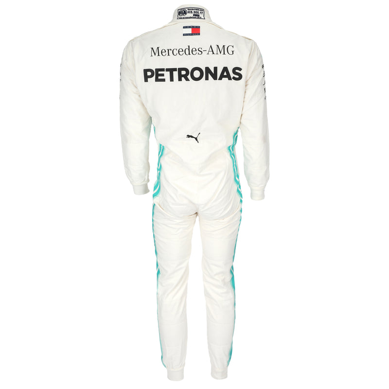 Mercedes Formula 1 Team Valtteri Bottas 2019 Azerbaijan Grand Prix race suit collector display