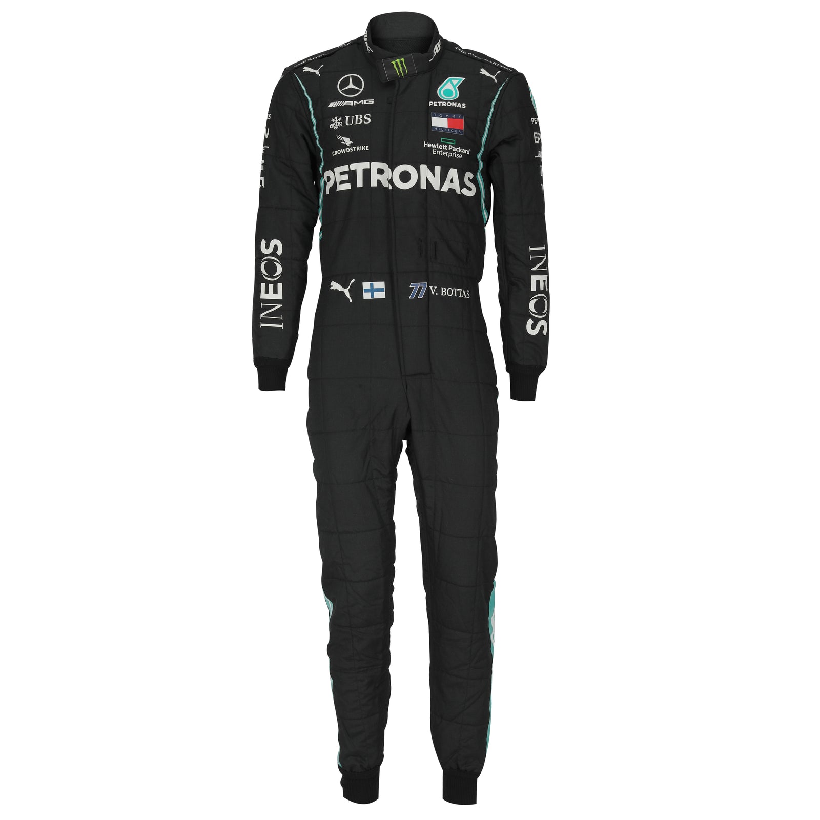 Valtteri Bottas 2020 Race-Used Mercedes-AMG Petronas Formula One Team Suit