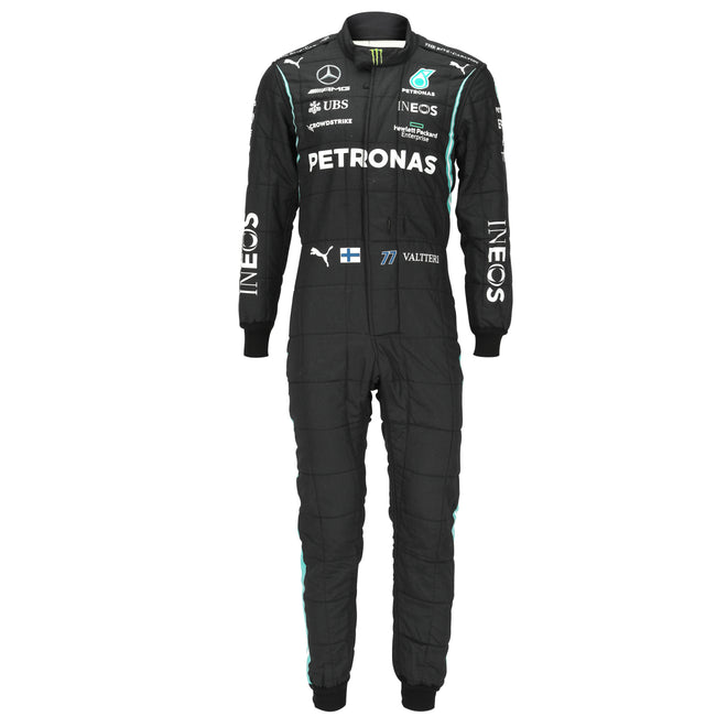 The Austin Auction LOT 003 - Valtteri Bottas 2021 Race Weekend Used Mercedes-AMG Petronas F1 Team Race Suit - Imola