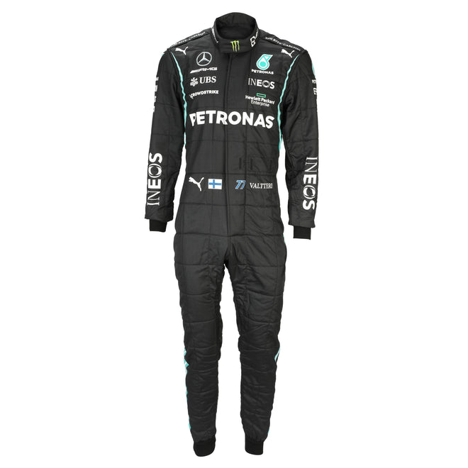 Season Launch LOT 081 – Valtteri Bottas 2021 Mercedes AMG Petronas F1 Team Used Race Suit - Italian GP