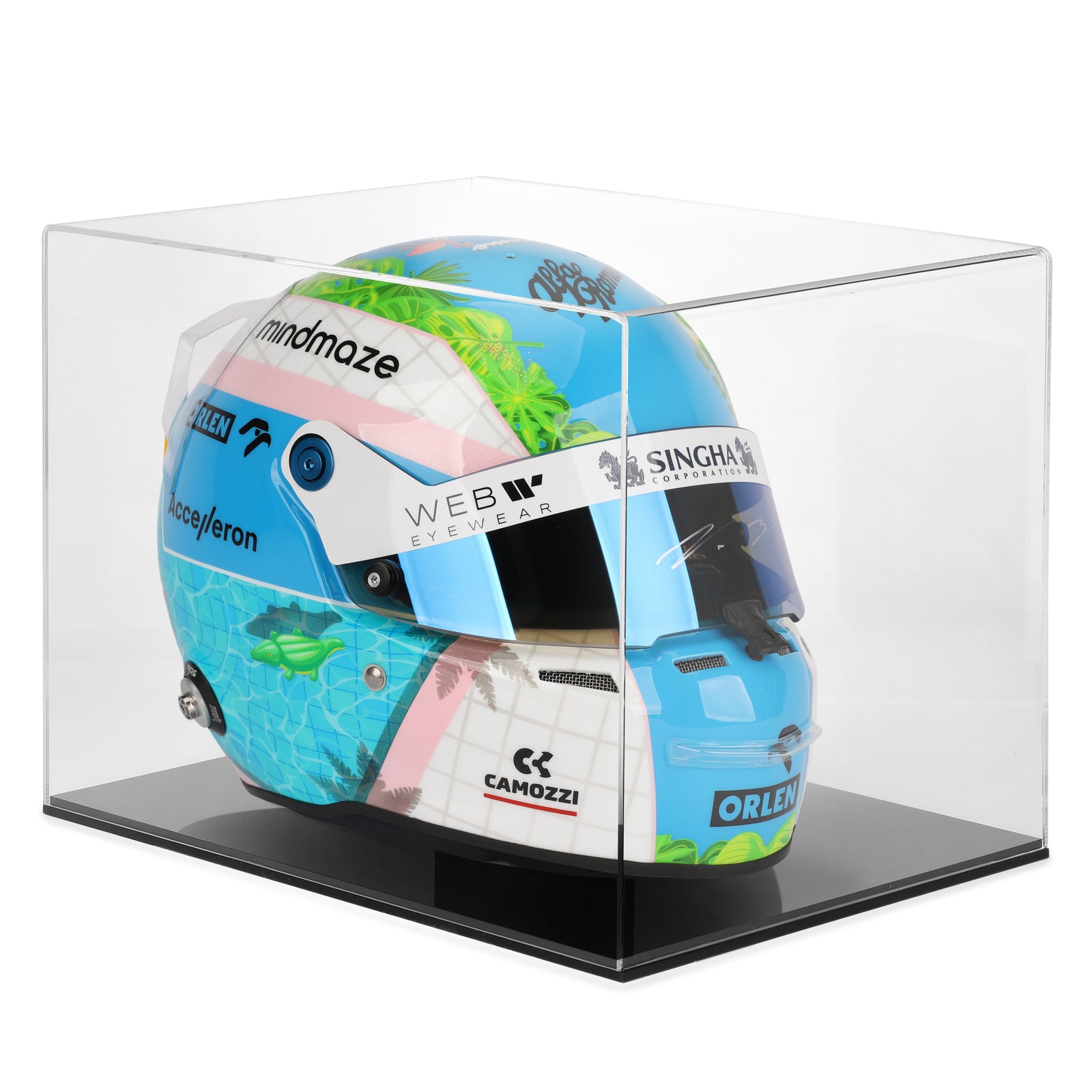 Valtteri Bottas 2022 Signed Official Replica Helmet – Miami Toucan Edition