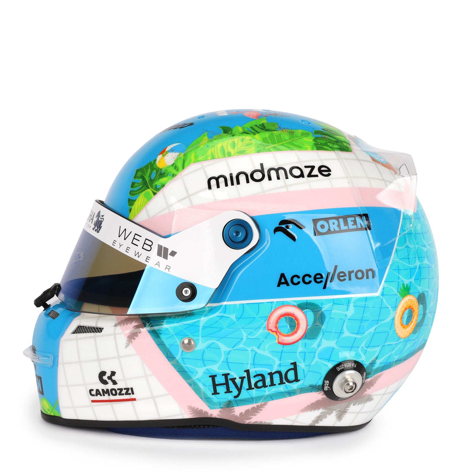 Valtteri Bottas 2022 Signed Official Replica Helmet – Miami Toucan Edition