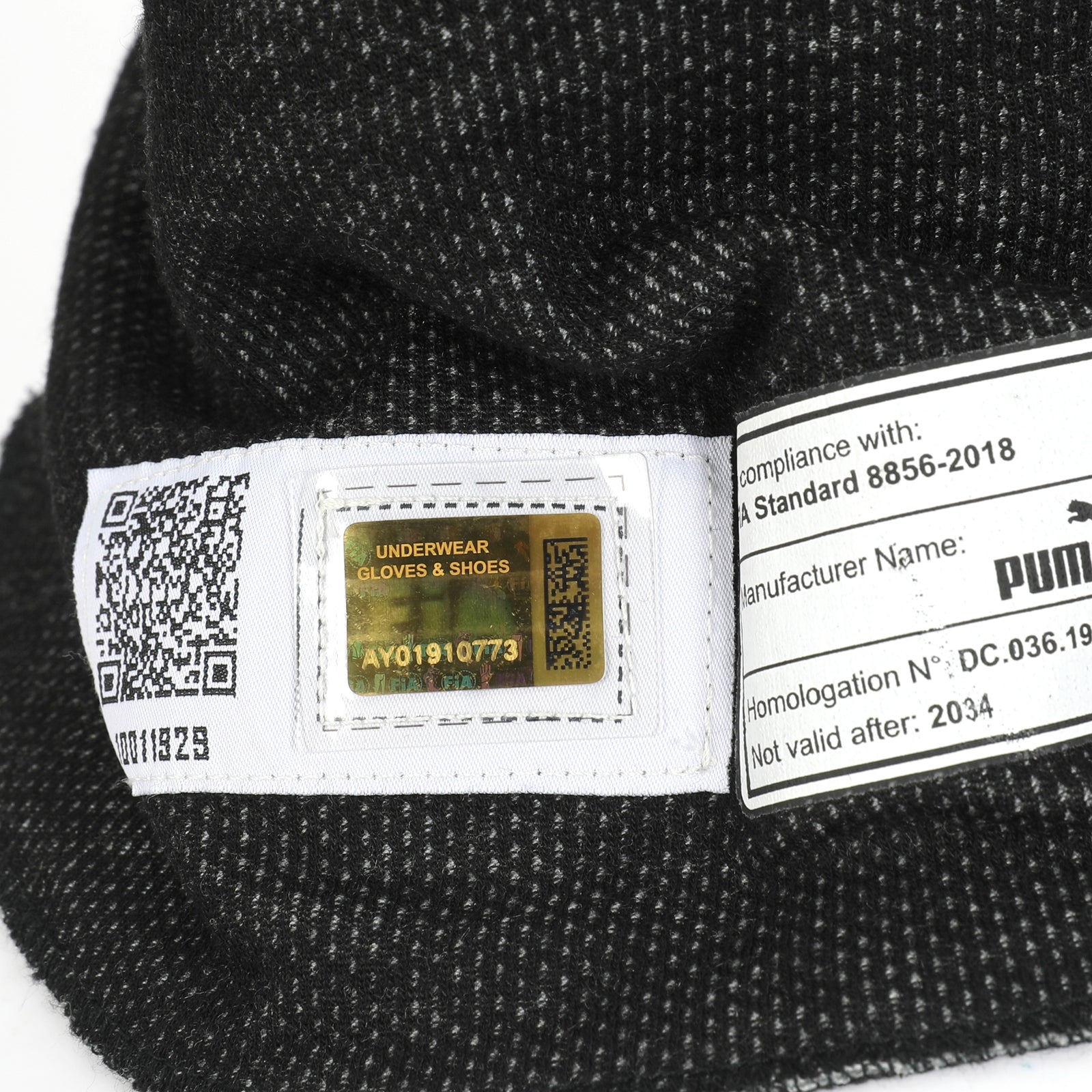 LOT 627 - Valtteri Bottas 2024 Stake F1 Team Kick Sauber Signed Race Used Balaclava