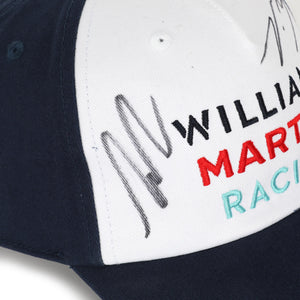 LOT 016 - Valtteri Bottas and Felipe Massa Signed Williams Cap
