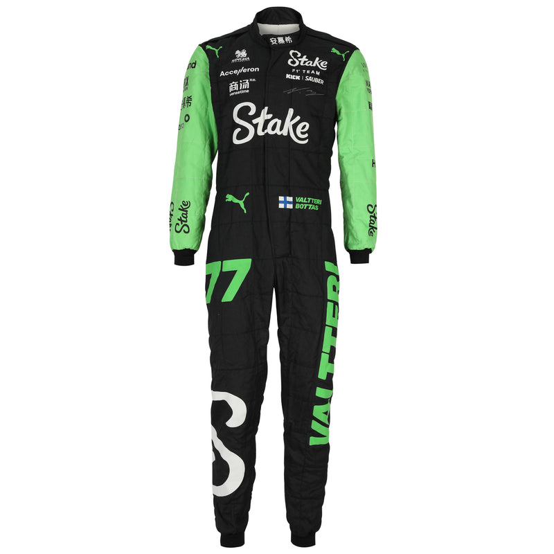 LOT 036 - Valtteri Bottas Signed 2024 Stake F1 Team GP Used Racewear Bundle