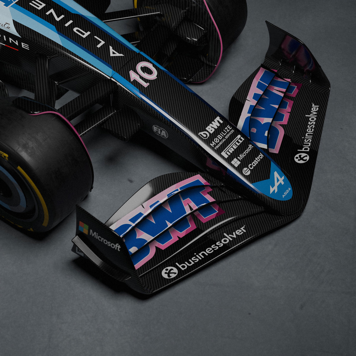 2024 Alpine A524 full-size Formula 1 show car, premium collector display piece inspired by the Alpine F1 Team race car
