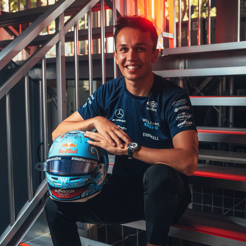 Alex Albon 2022 Atlassian Williams Racing Helmet – Singapore GP Used