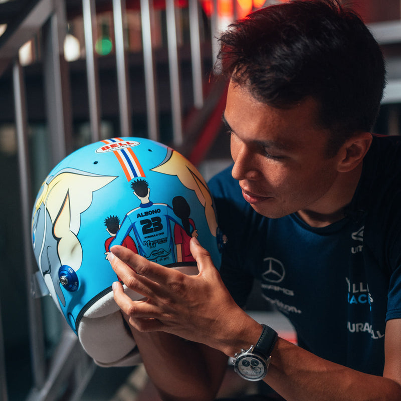 Alex Albon 2022 Atlassian Williams Racing Helmet – Singapore GP Used