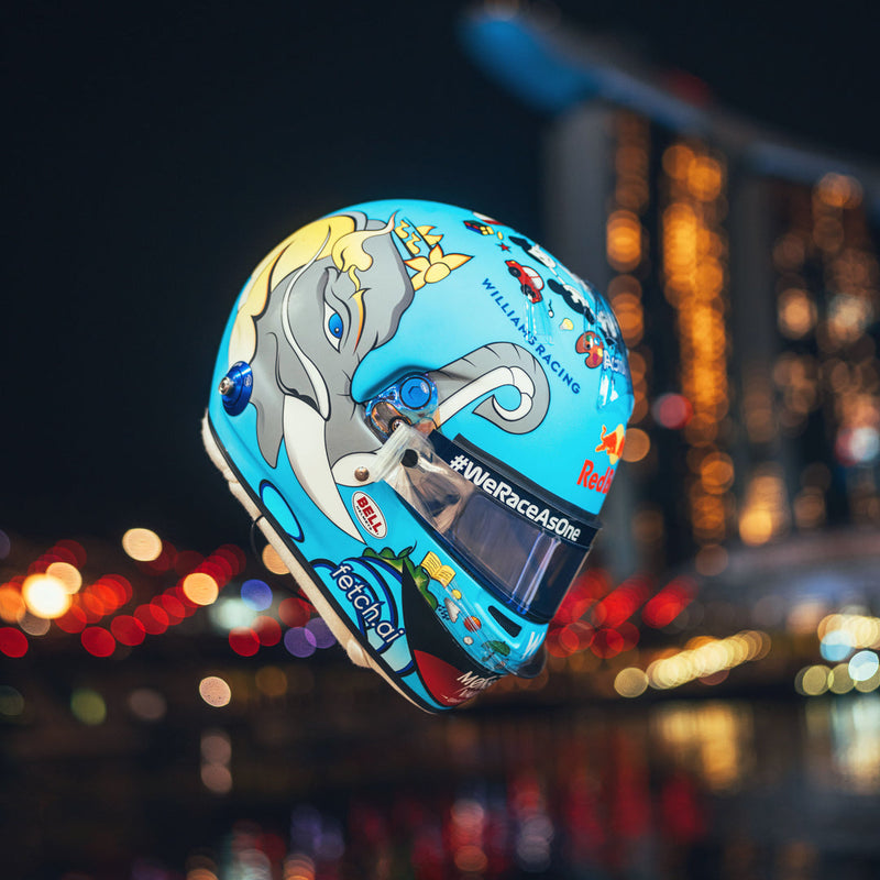 Alex Albon 2022 Atlassian Williams Racing Helmet – Singapore GP Used