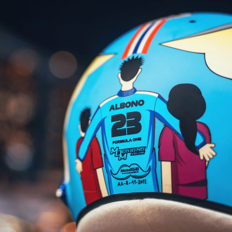 Alex Albon 2022 Atlassian Williams Racing Helmet – Singapore GP Used
