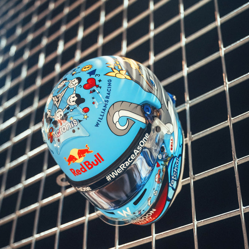 Alex Albon 2022 Atlassian Williams Racing Helmet – Singapore GP Used