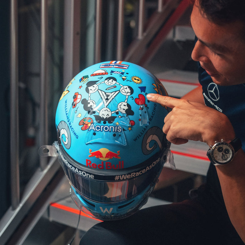 Alex Albon 2022 Atlassian Williams Racing Helmet – Singapore GP Used