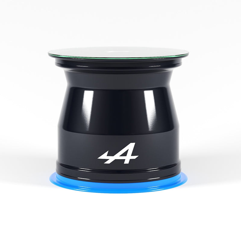 Alpine F1 Team rear wheel rim table 2026 racing inspired furniture collectible display