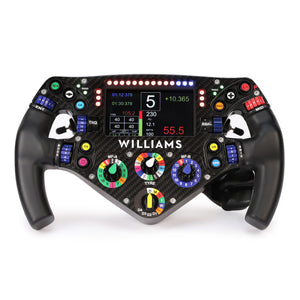 Official 2024 Atlassian Williams F1 Team FW46 1:1 replica steering wheel, premium Formula 1-inspired collector display and motorsport memorabilia