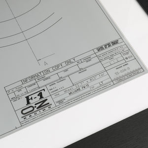 LOT 019 - Williams Racing 1993 FW15 Wheel Rim Technical Drawing