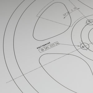 LOT 019 - Williams Racing 1993 FW15 Wheel Rim Technical Drawing