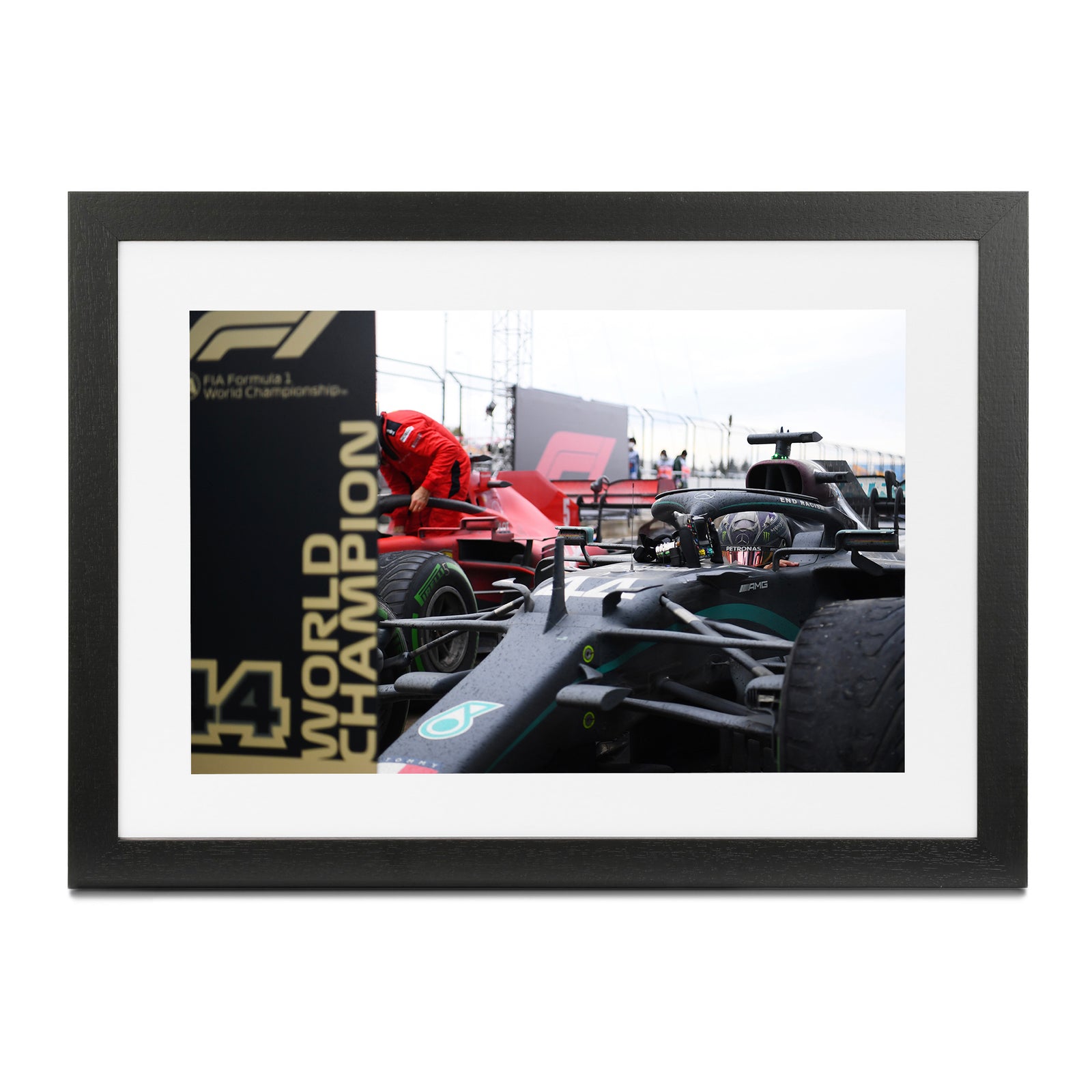 Lewis Hamilton 2020 'Record Breaker' Mercedes AMG Petronas Framed Print - Turkish GP