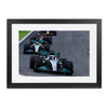 George Russell 2022 'First Win' Mercedes-AMG Petronas Framed Print - Brazilian GP