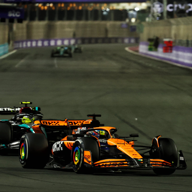 Oscar Piastri 2024 Race Used McLaren Formula 1 Team Rear Wheel Rim Table - Saudi Arabian GP