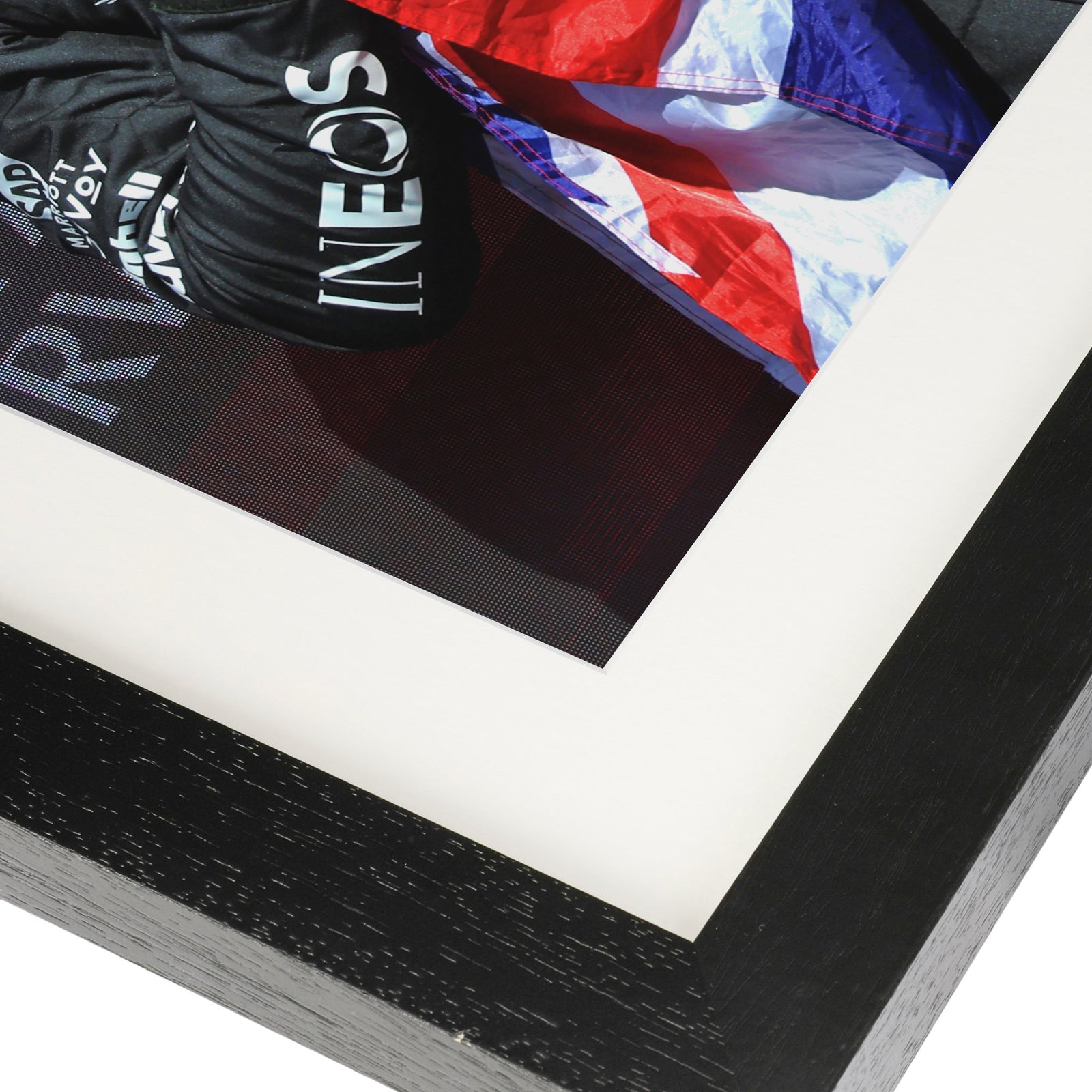 Lewis Hamilton 2024 Mercedes-AMG Petronas Framed Print - British GP