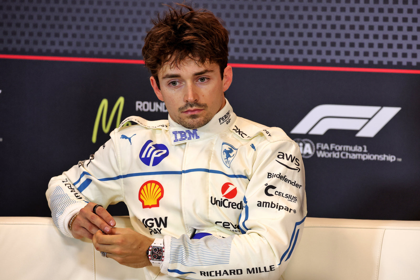 LOT 043 - Charles Leclerc Race-Used 2025 Suit - Monaco GP