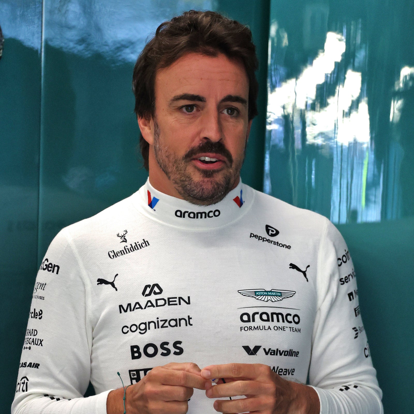 Auction LOT 047 - Fernando Alonso 2025 Aston Martin Aramco Formula One Team Nomex - Austrian GP