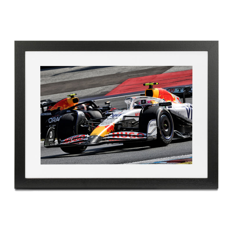 Liam Lawson 2025 VCARB Framed Print - Austrian GP
